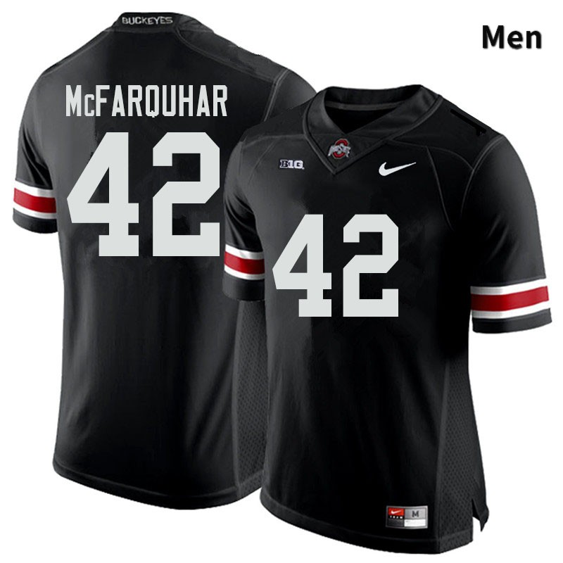 Men's Ohio State Buckeyes #42 Lloyd McFarquhar Black Authentic College Stitched Football Jersey 23YG043SD